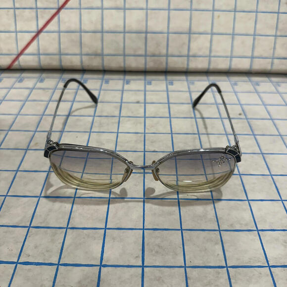 Vintage Square Frames Oversized Glasses Jeweled - Picture 4 of 15